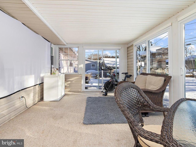 view of sunroom / solarium