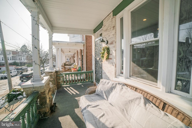 view of sunroom