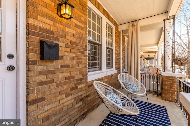 balcony with a porch