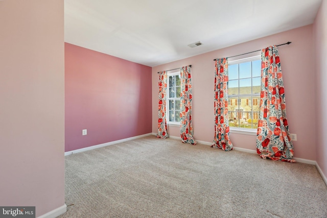 view of carpeted empty room