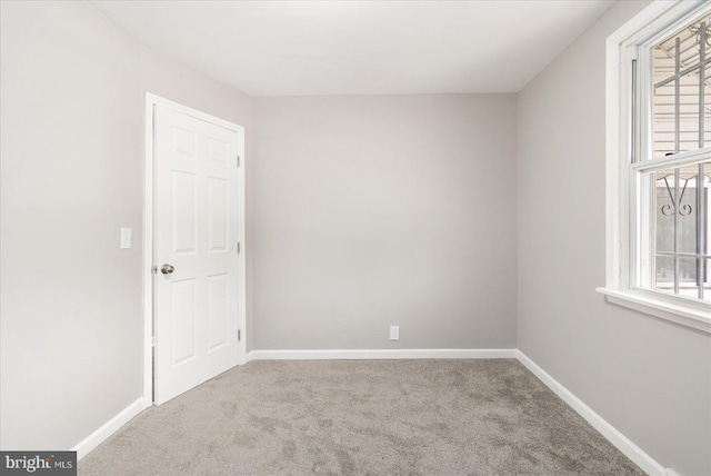 view of carpeted empty room