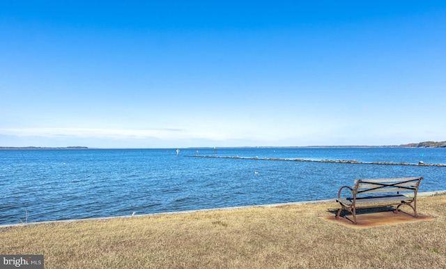 property view of water