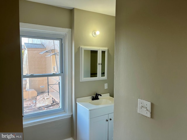 bathroom featuring vanity