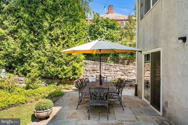 view of patio / terrace with outdoor dining area