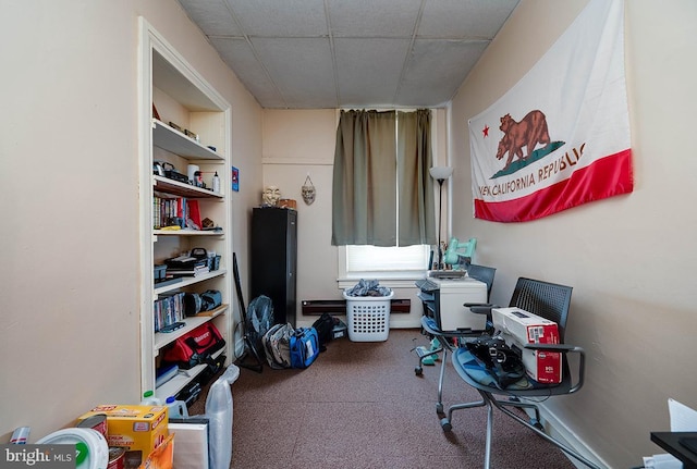 miscellaneous room with built in shelves