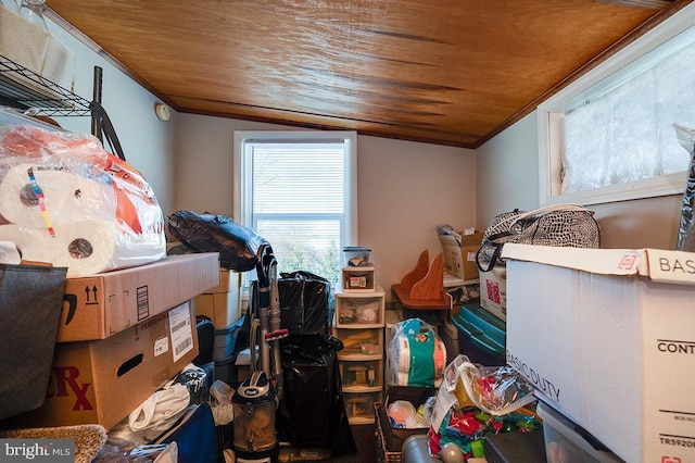 view of storage room