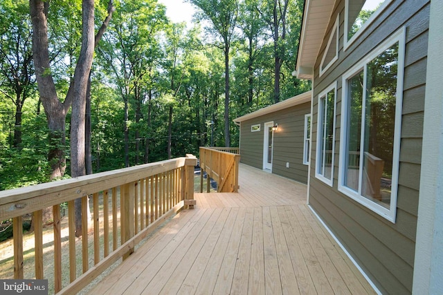 view of wooden terrace