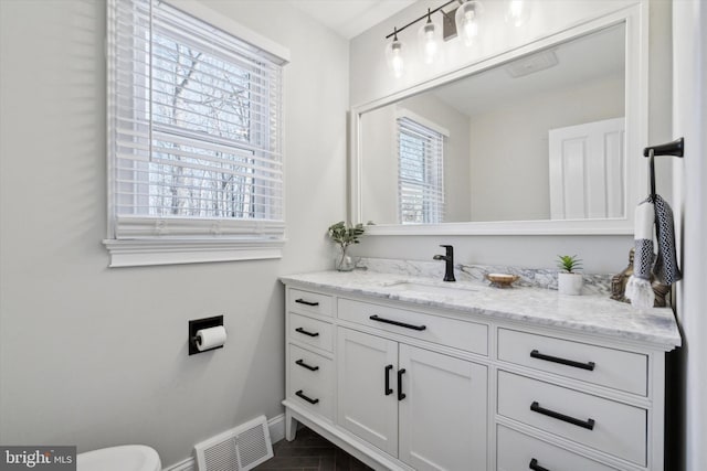 bathroom featuring vanity