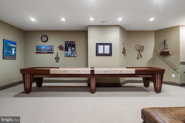 40959 Pacer Ln, Paeonian Springs, VA 20129 - playroom with recessed lighting, visible vents, and baseboards