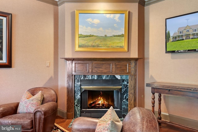 40959 Pacer Ln, Paeonian Springs, VA 20129 - room details with ornamental molding, wood finished floors, and baseboards