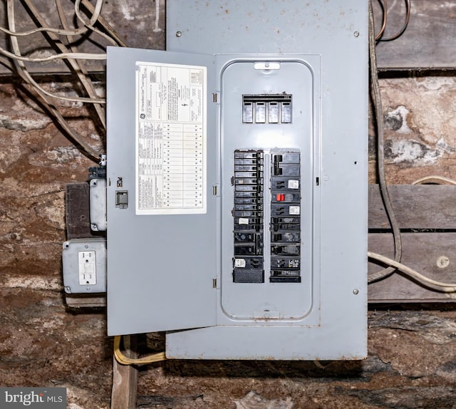 utility room featuring electric panel