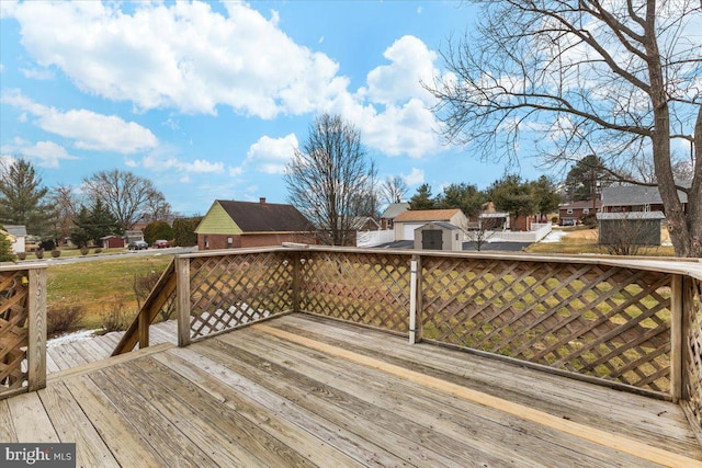 view of wooden terrace