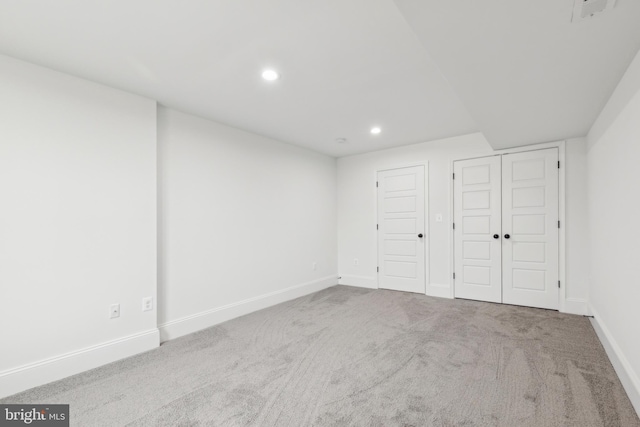 unfurnished bedroom featuring carpet flooring