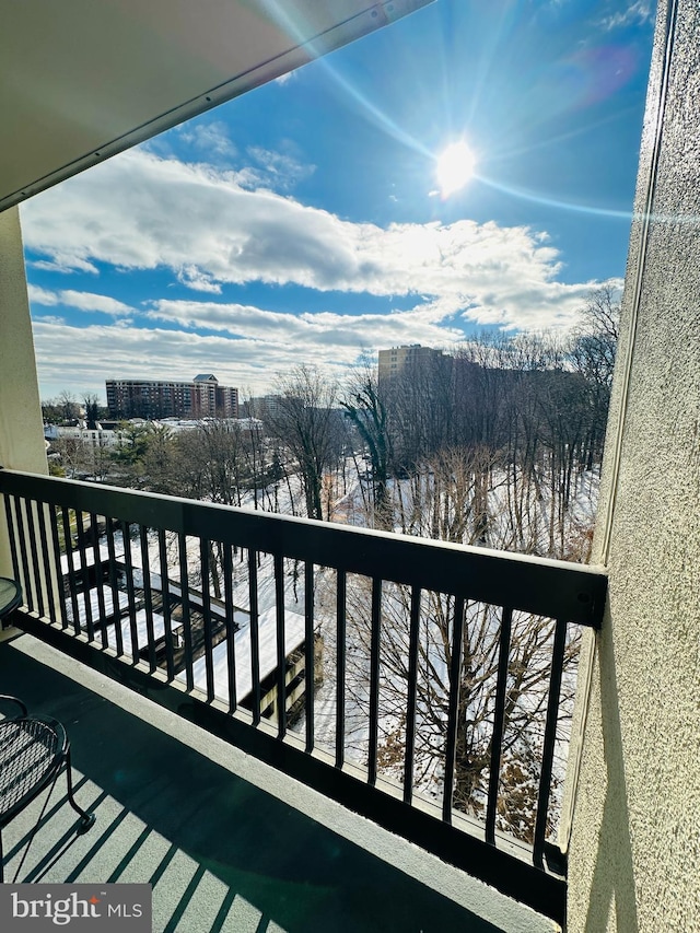 view of balcony