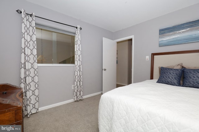 bedroom with carpet floors