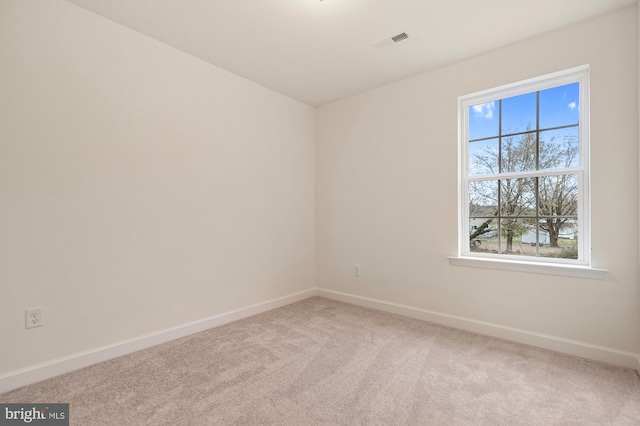 view of carpeted empty room