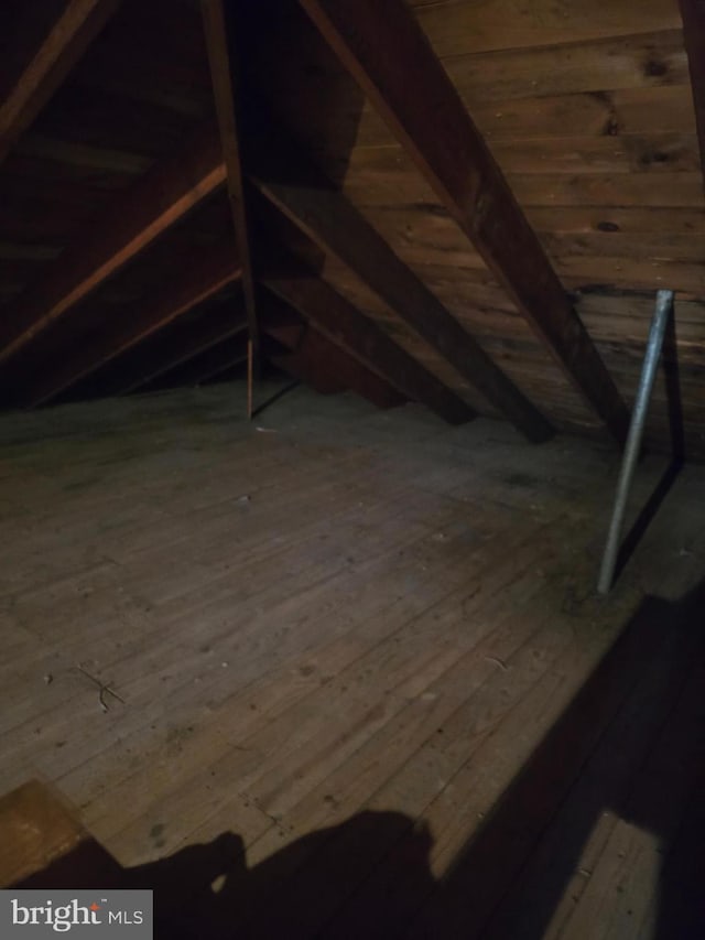 view of attic