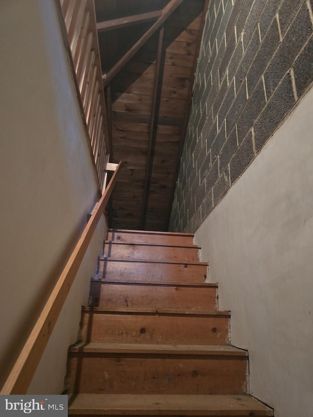 view of staircase