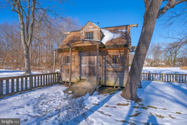 view of front of home