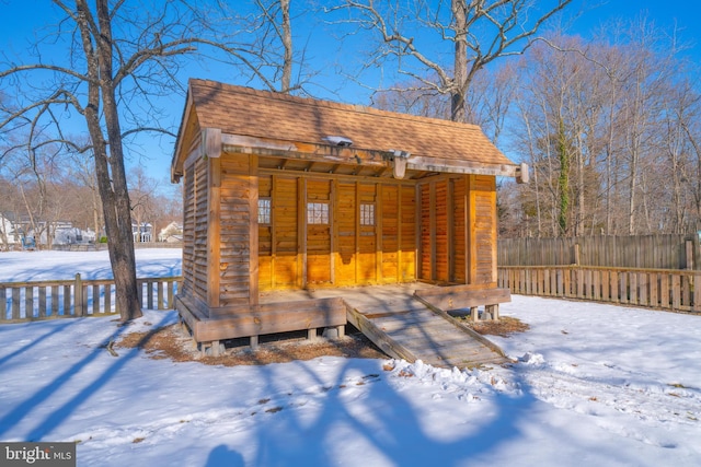 exterior space featuring an outdoor structure