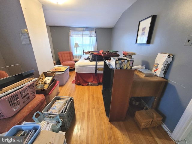 bedroom featuring hardwood / wood-style floors