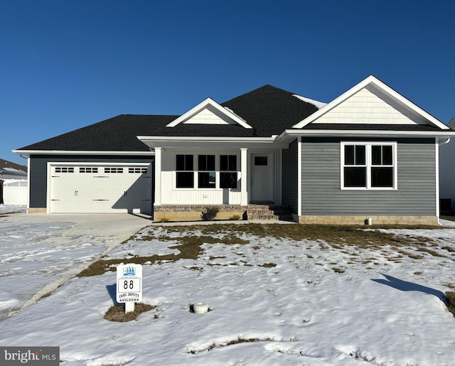 view of front of house featuring a garage