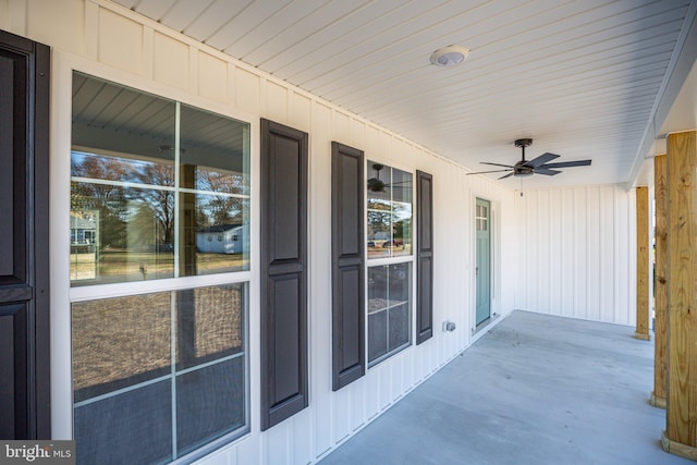 LOT4 Lakeview Dr, Colonial Beach, VA 22443 - view of patio featuring covered porch and a ceiling fan