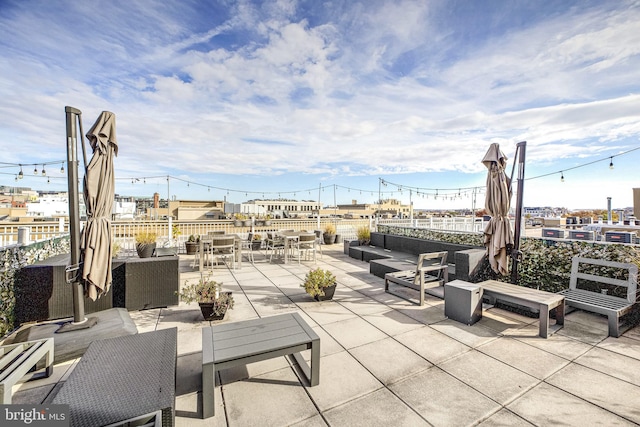 view of patio / terrace featuring outdoor lounge area