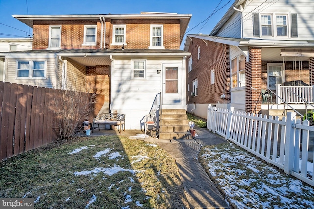 view of rear view of property