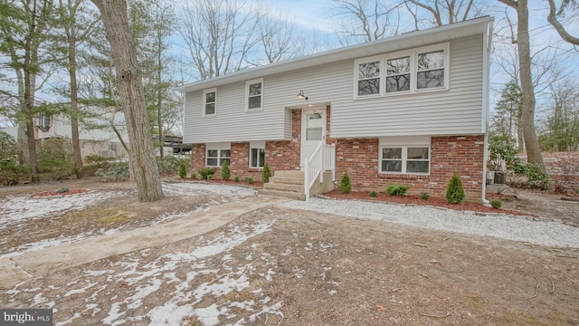 view of split foyer home