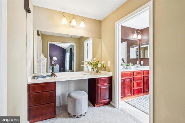 bathroom featuring vanity