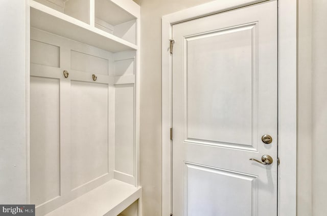 view of mudroom