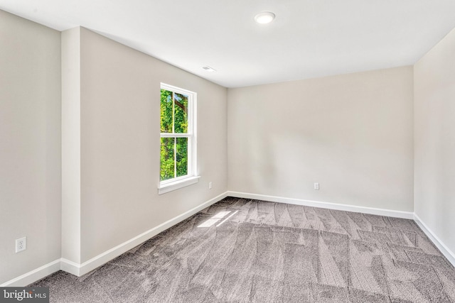 view of carpeted empty room