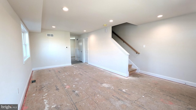 view of unfurnished living room