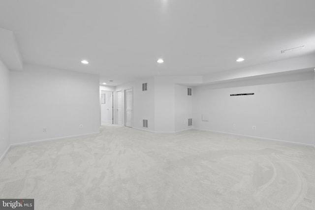 empty room with light carpet