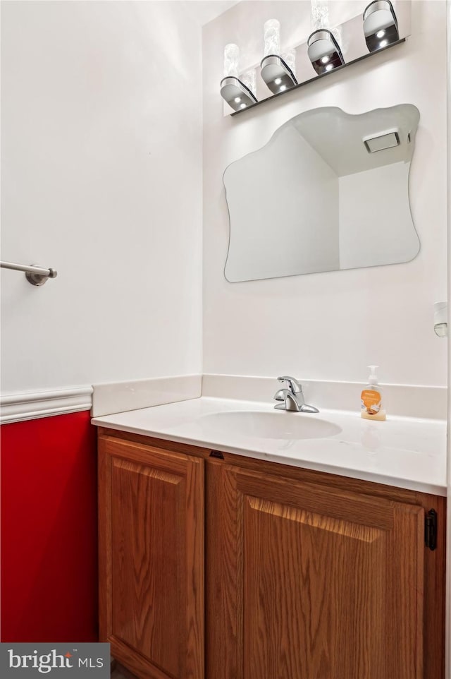 bathroom with vanity