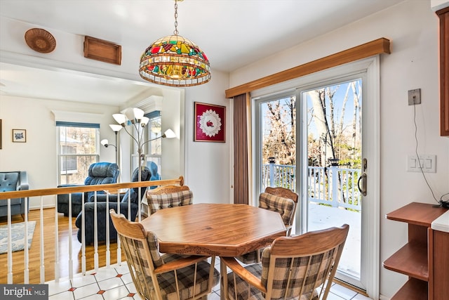 view of dining area