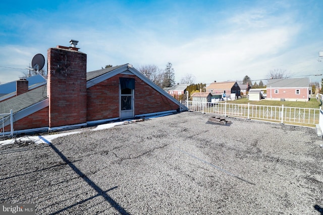 view of rear view of property