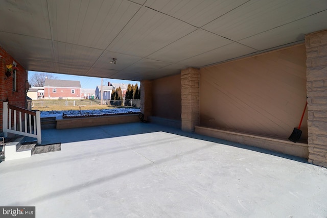 view of patio / terrace with a carport