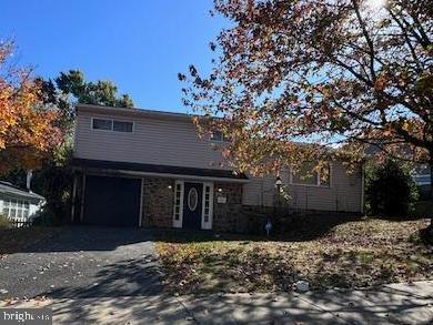 view of property featuring a garage