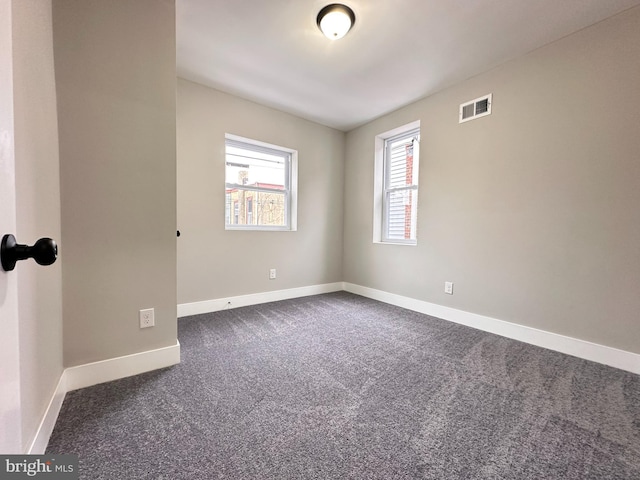 view of carpeted empty room