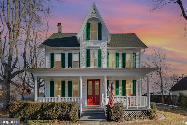 victorian home with a porch