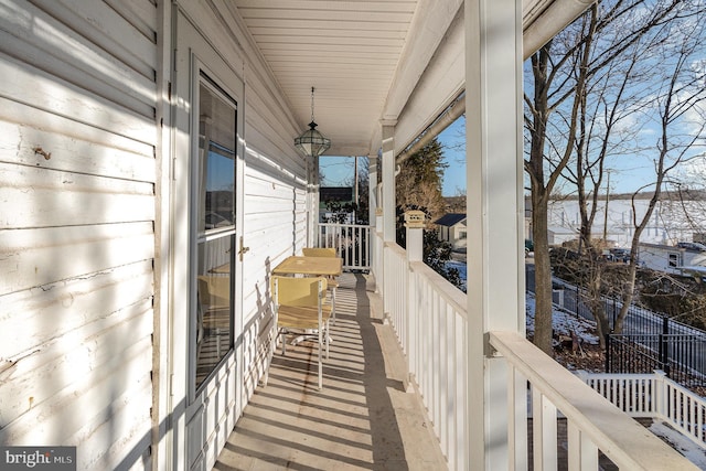 view of balcony