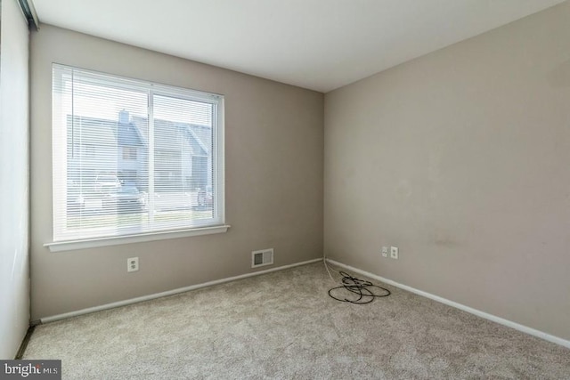 view of carpeted empty room