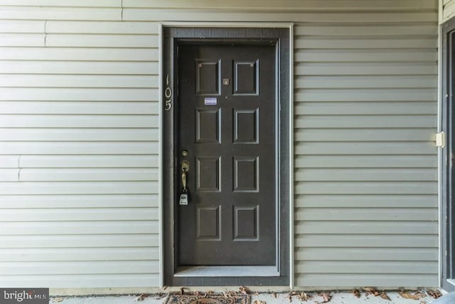 view of entrance to property