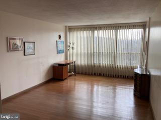 empty room featuring hardwood / wood-style flooring