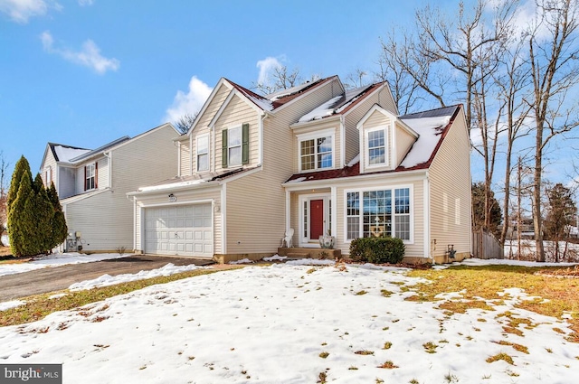 view of front of home featuring a garage