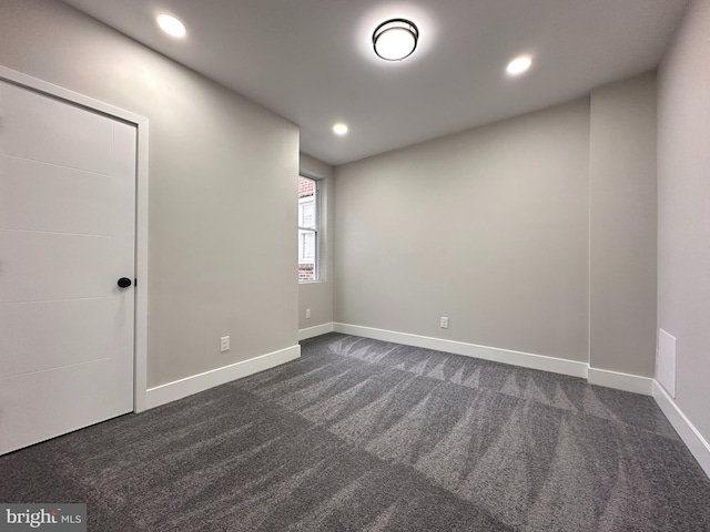 view of carpeted empty room