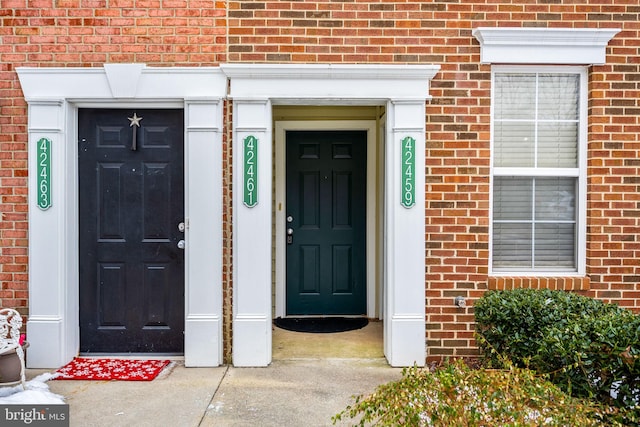 view of entrance to property