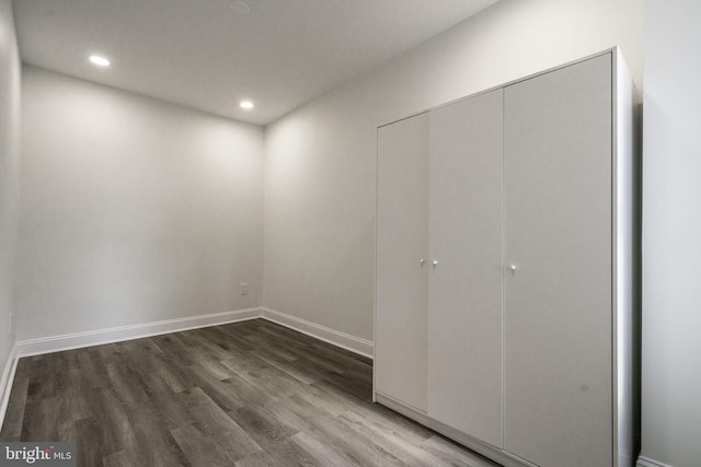 interior space featuring hardwood / wood-style floors